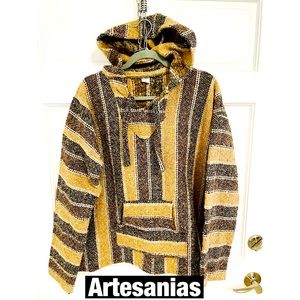 Artesanias Baja Mexican Hoodie Sz Lg